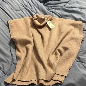 Vince Tan Cowl Neck Sweater
